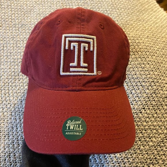 Legacy Other - NEW - LEGACY - Temple University Red EZA Relaxed Twill Hat - Baseball Cap with